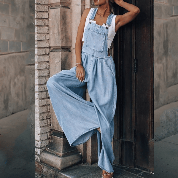 Rianne | Dames Denim Jumpsuit - Fashion Lab