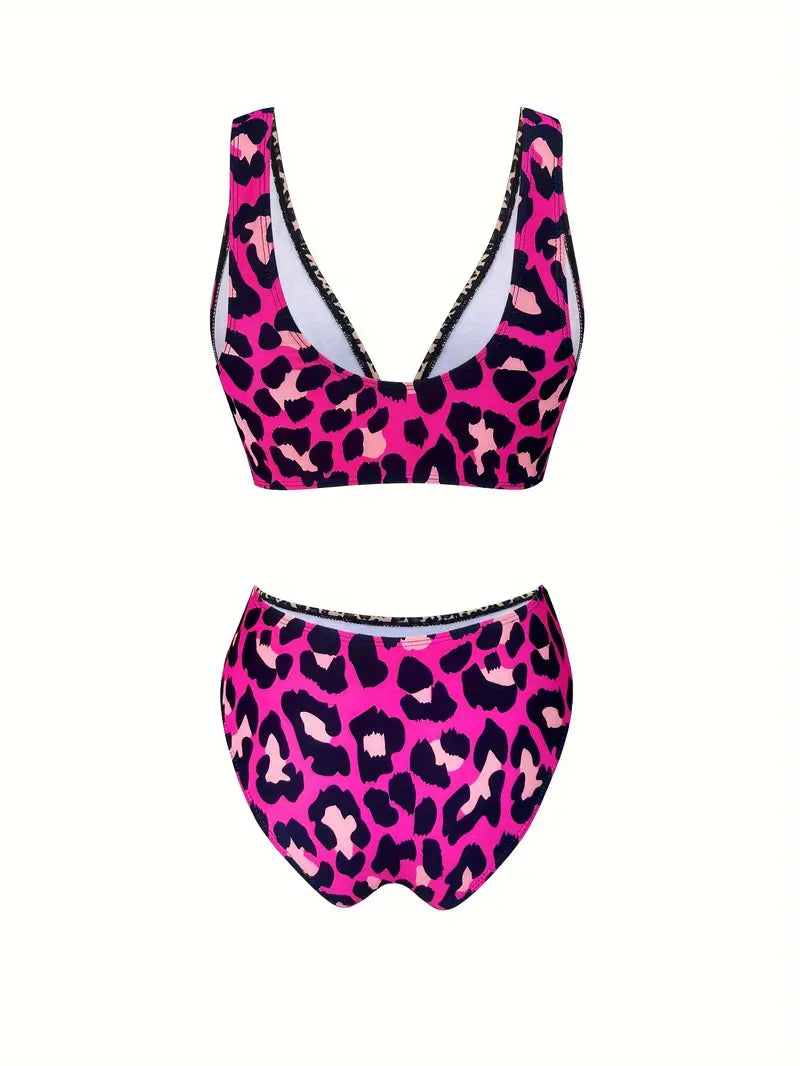 Bailee | Verfijnde Leopard Print Bikini Set - Fashion Lab