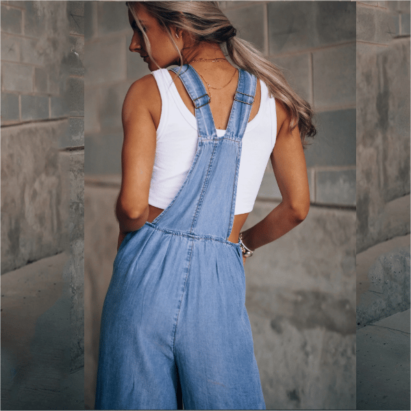 Rianne | Dames Denim Jumpsuit - Fashion Lab