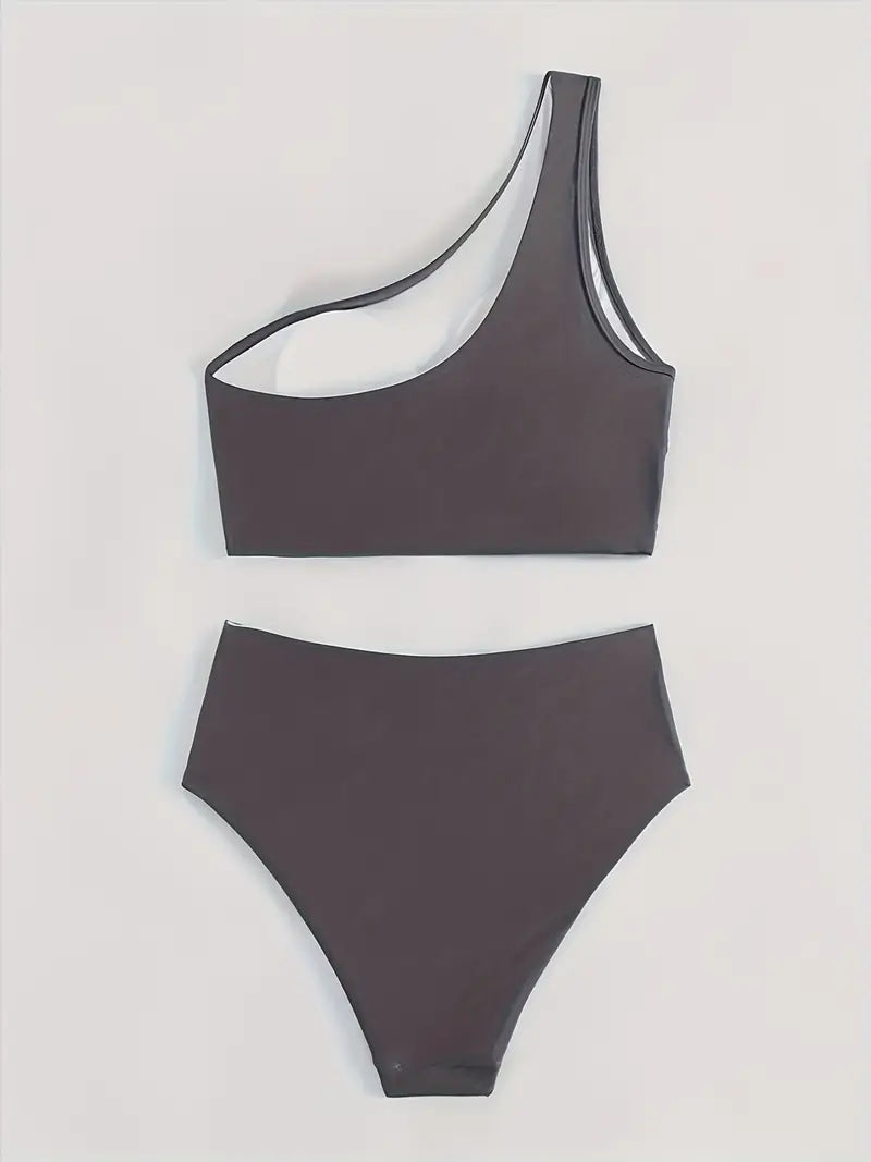 Joelle | Elegante One-Shoulder Bikini Set - Fashion Lab