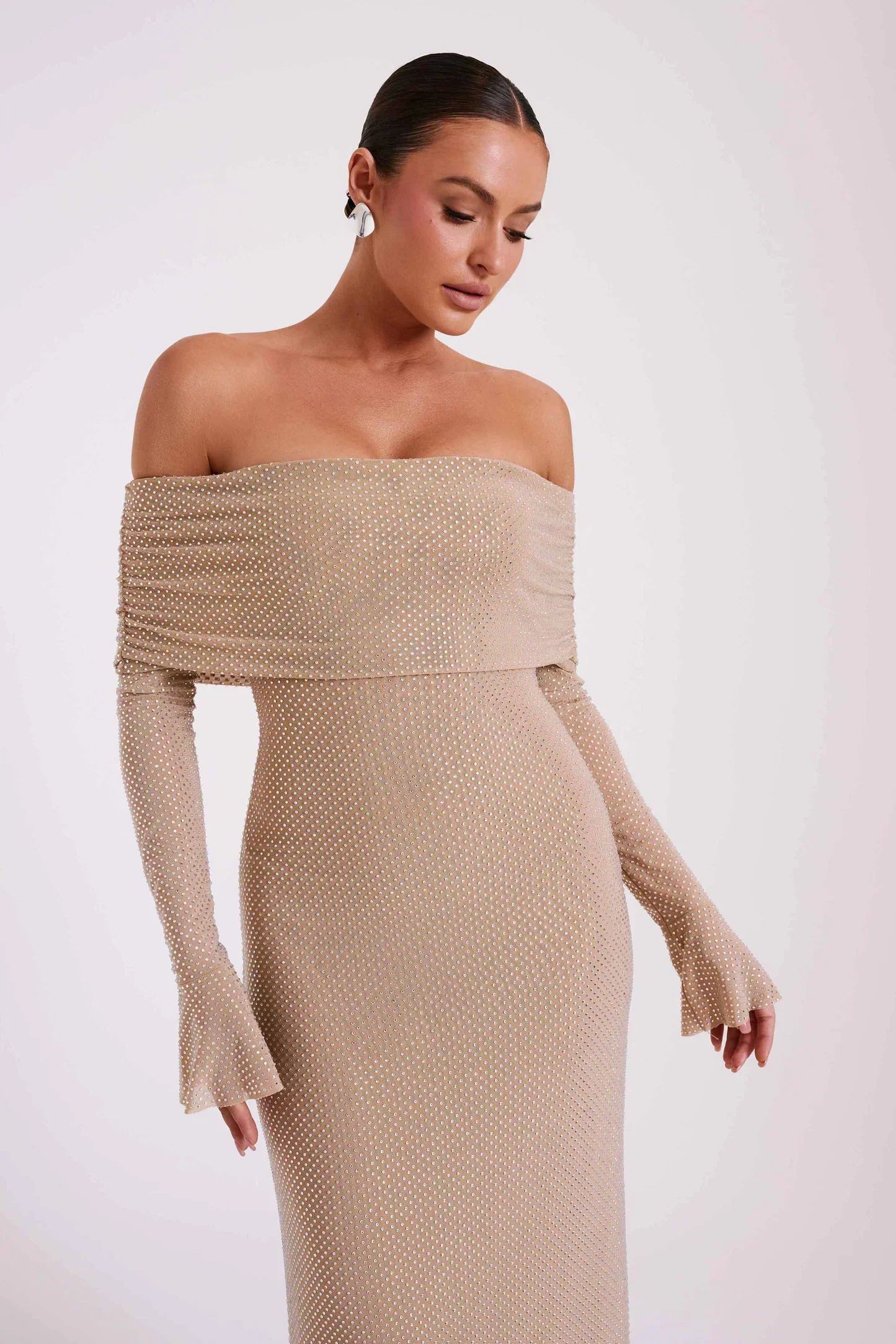 Malika | Elegante Off-Shoulder Jurk - Fashion Lab