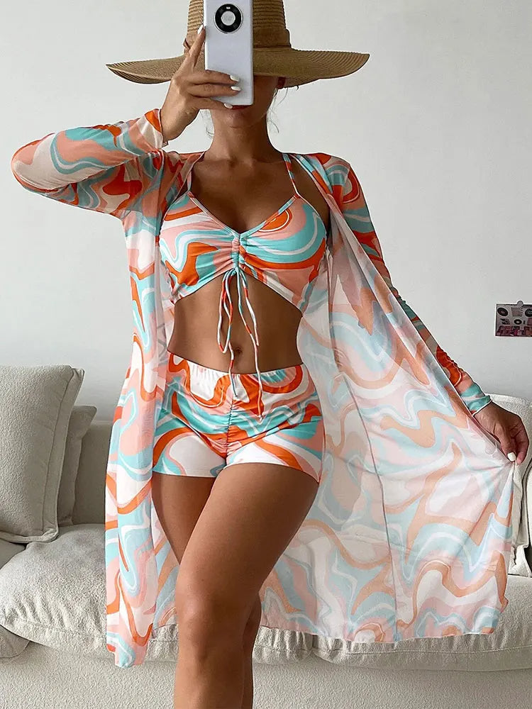 Hadley | Retro Wave Swimset - Fashion Lab