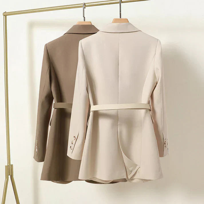 Eleonora | Elegante Belted Blazer - Fashion Lab