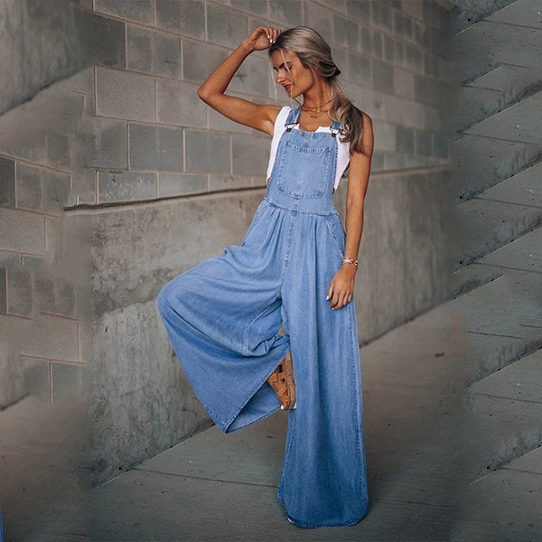 Rianne | Dames Denim Jumpsuit - Fashion Lab
