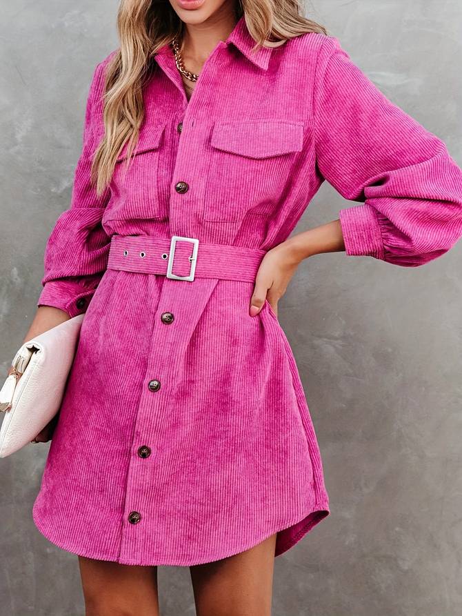 Joan | Corduroy Shirtjurk - Fashion Lab