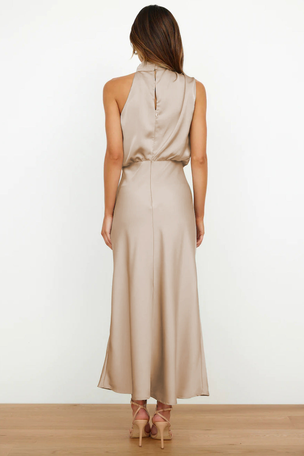 Lorna | Satijnen Halterjurk - Fashion Lab