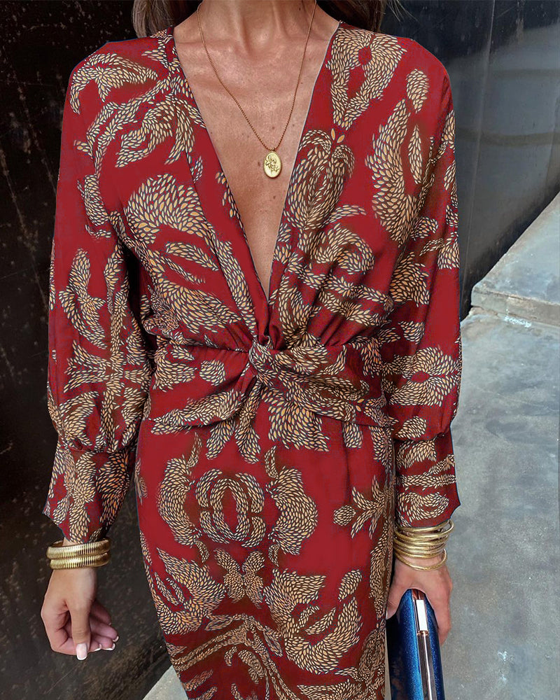 Amyra | Bohemian Print Jurk - Fashion Lab