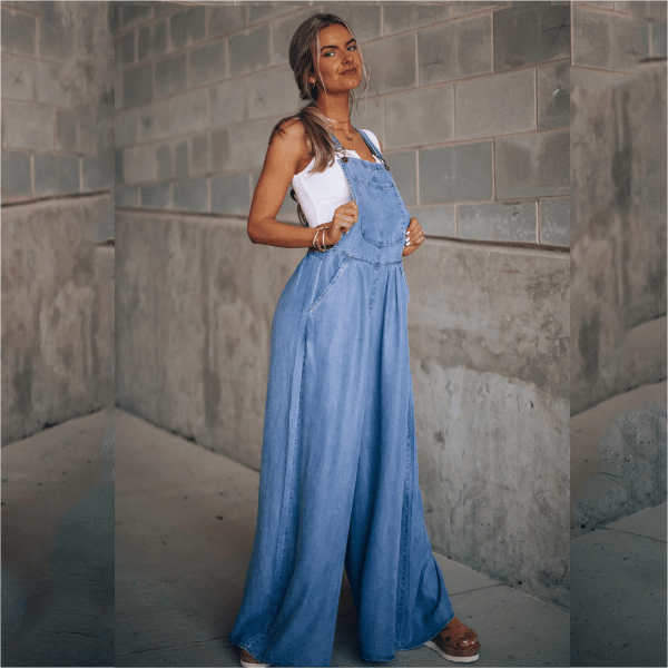 Rianne | Dames Denim Jumpsuit - Fashion Lab