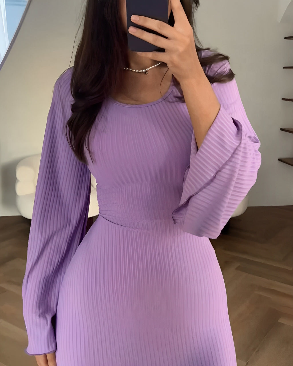 Nora | Elegante Gebreide Maxi Jurk - Fashion Lab