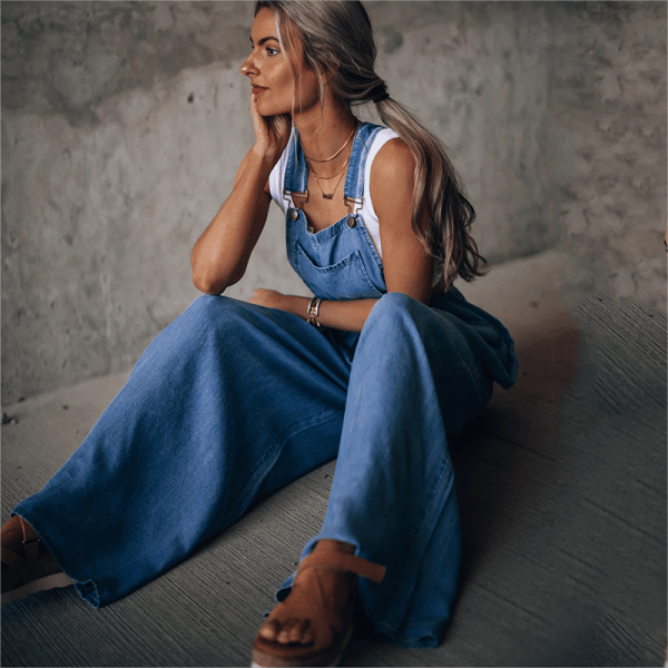 Rianne | Dames Denim Jumpsuit - Fashion Lab