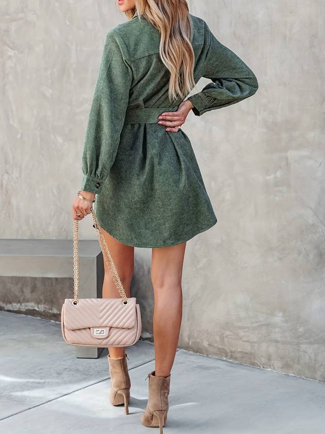 Joan | Corduroy Shirtjurk - Fashion Lab