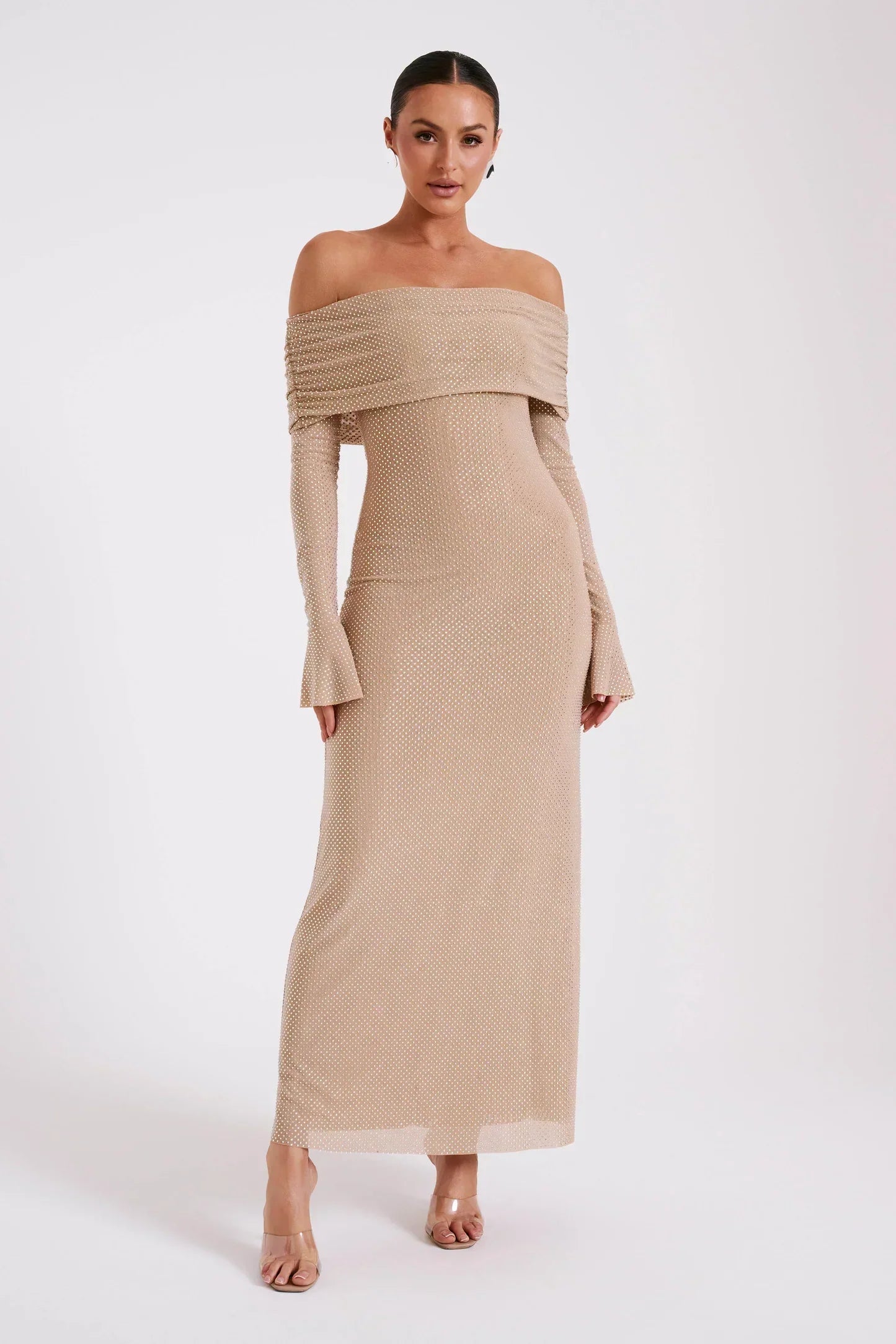 Malika | Elegante Off-Shoulder Jurk - Fashion Lab