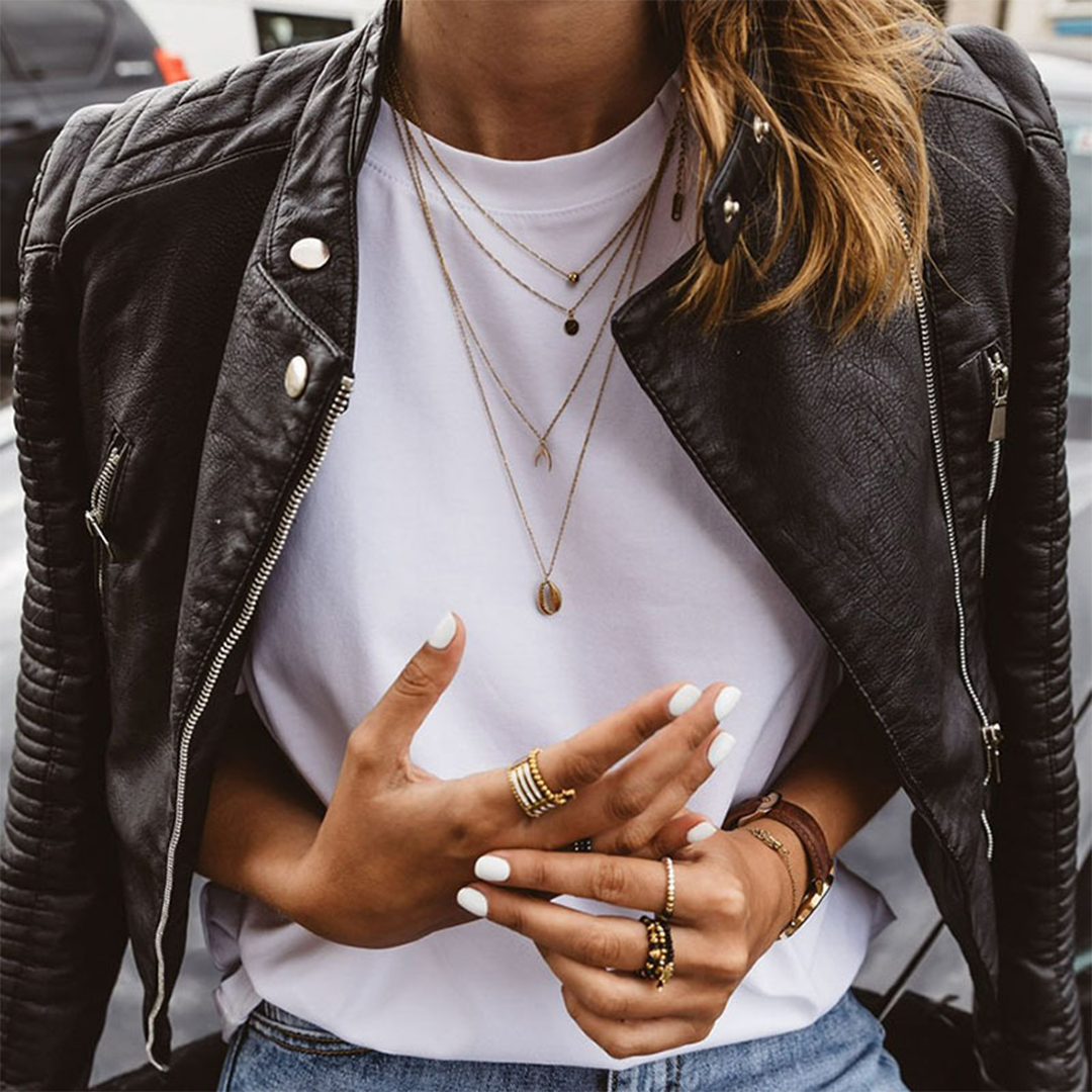 Megan | Classic Biker Leather Jacket - Fashion Lab