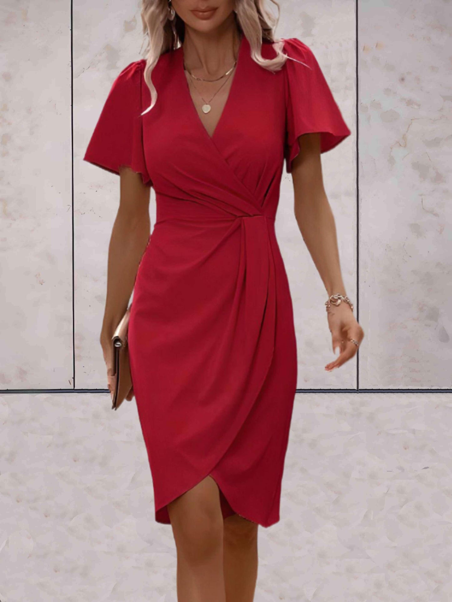 Fallon | Elegant Wrap Dress - Fashion Lab