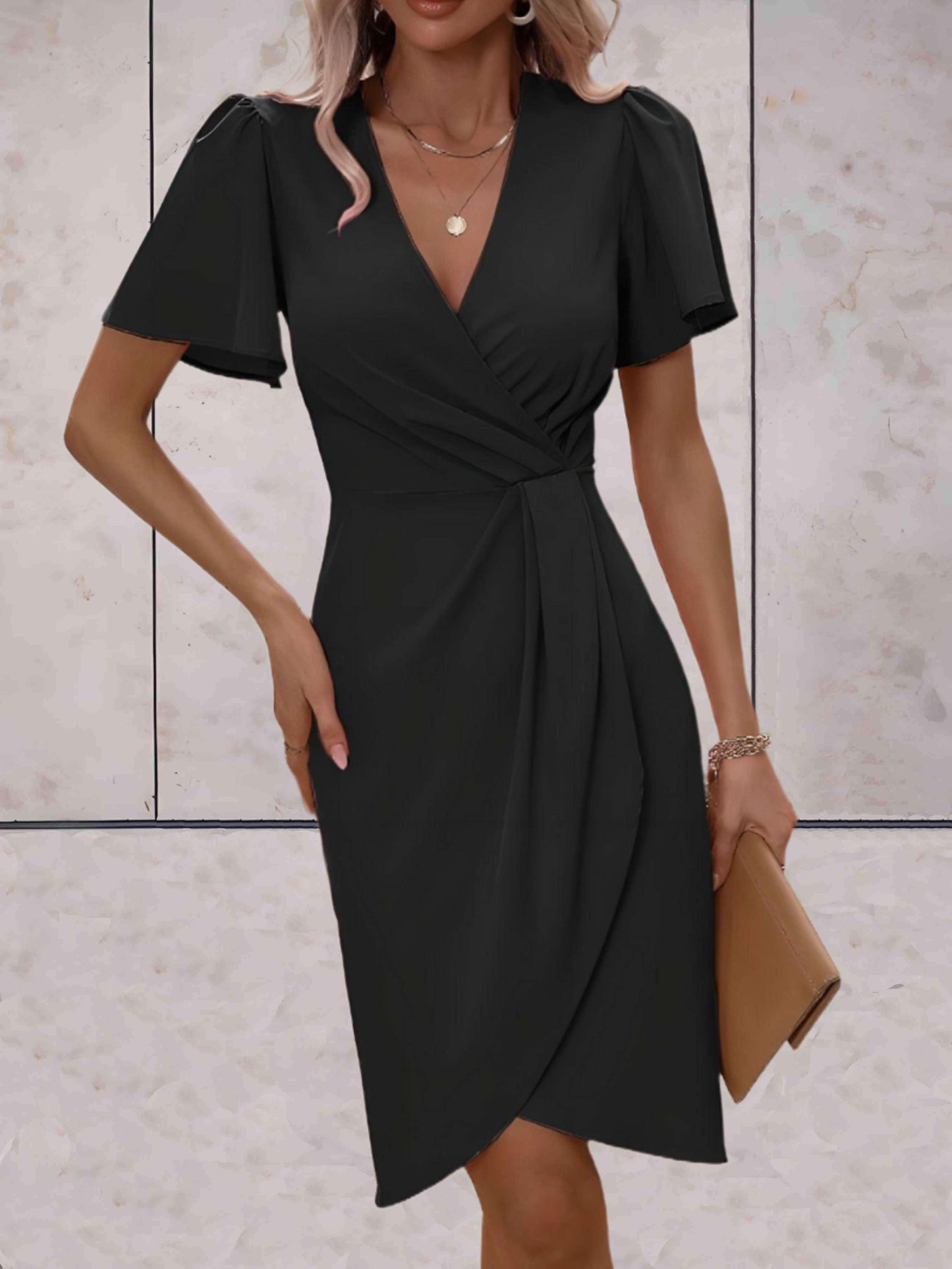 Fallon | Elegant Wrap Dress - Fashion Lab