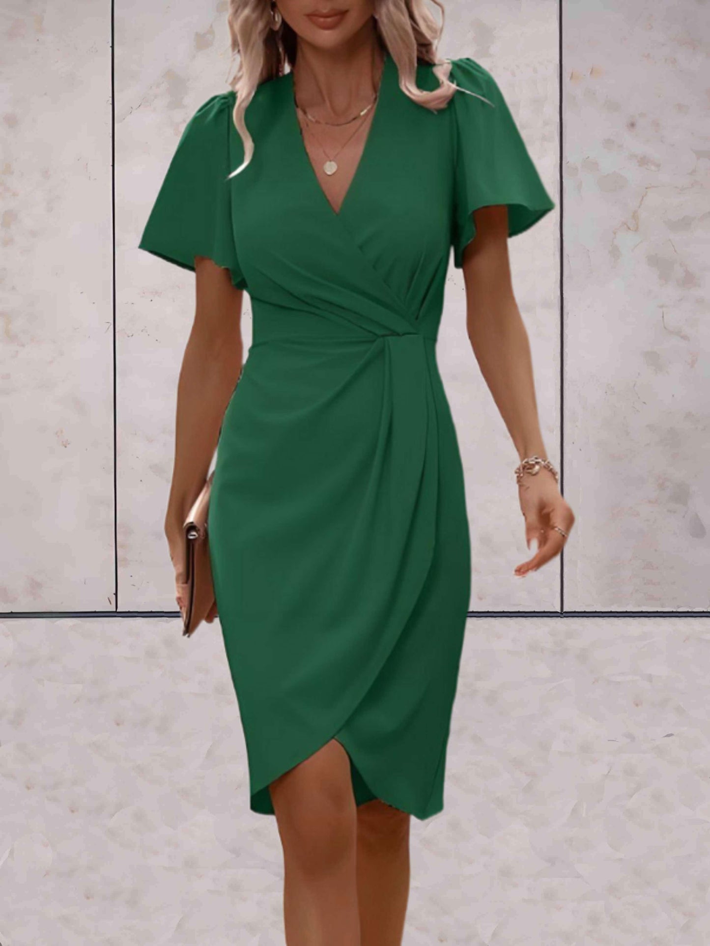 Fallon | Elegant Wrap Dress - Fashion Lab