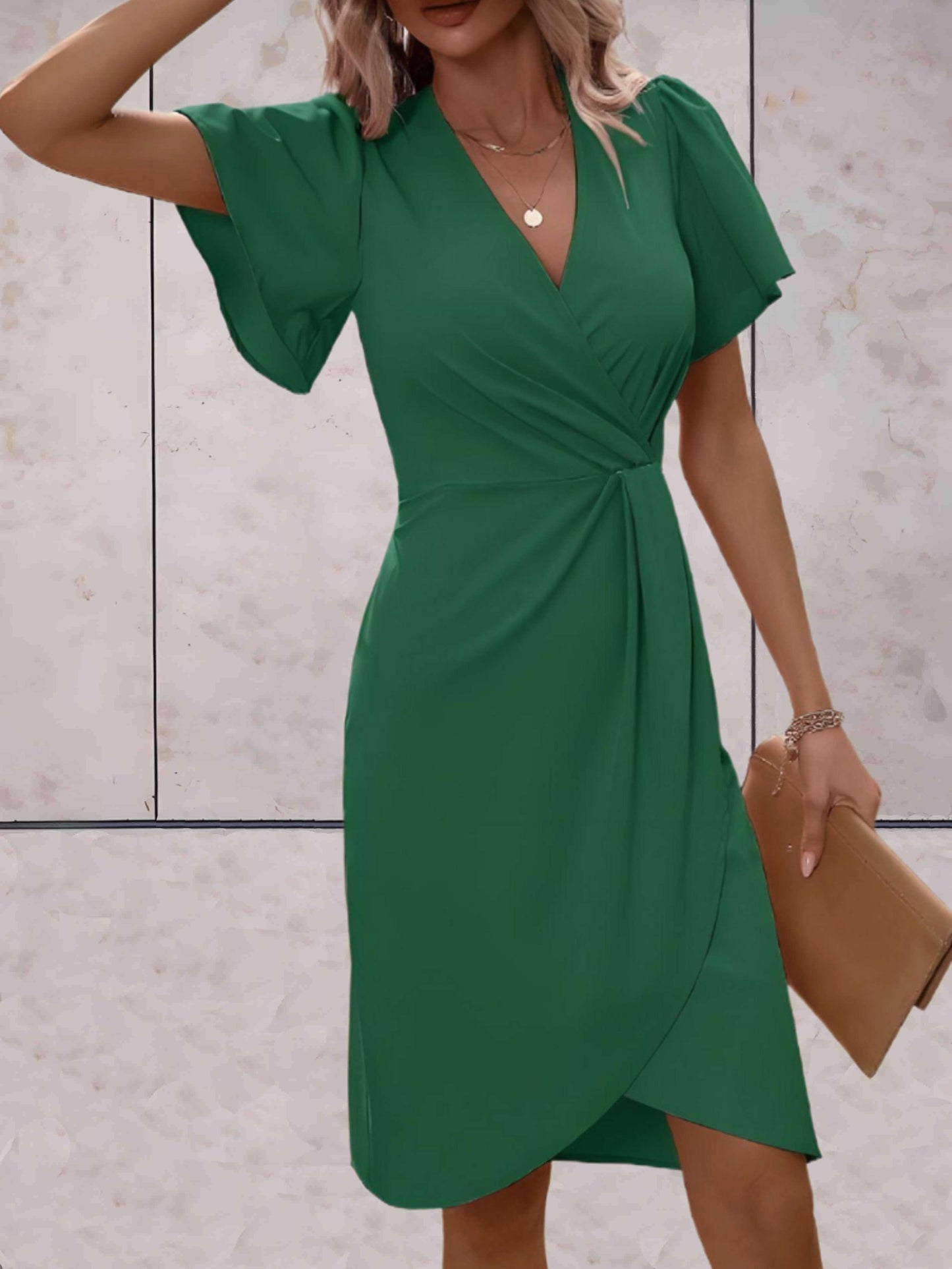 Fallon | Elegant Wrap Dress - Fashion Lab