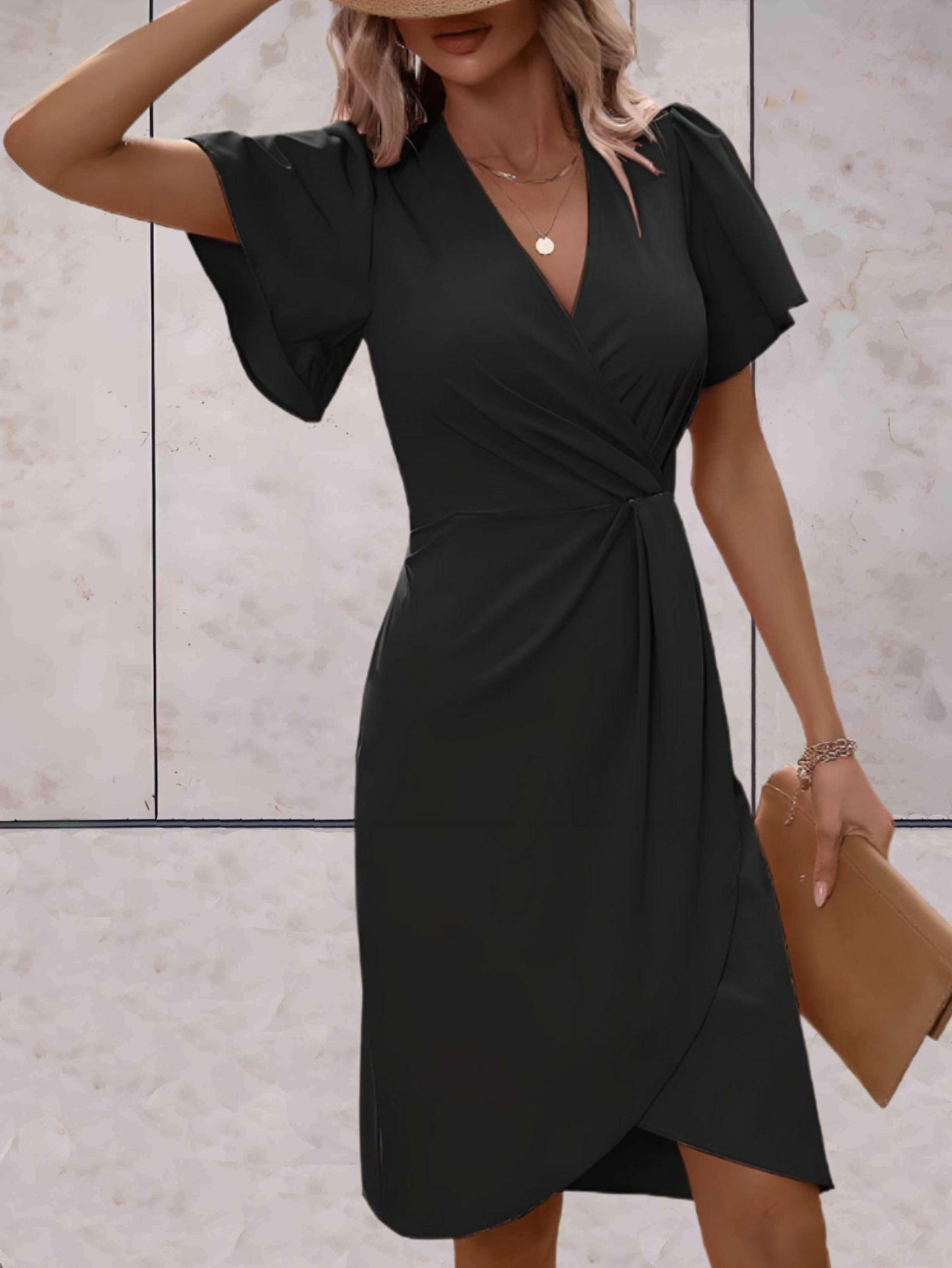 Fallon | Elegant Wrap Dress - Fashion Lab