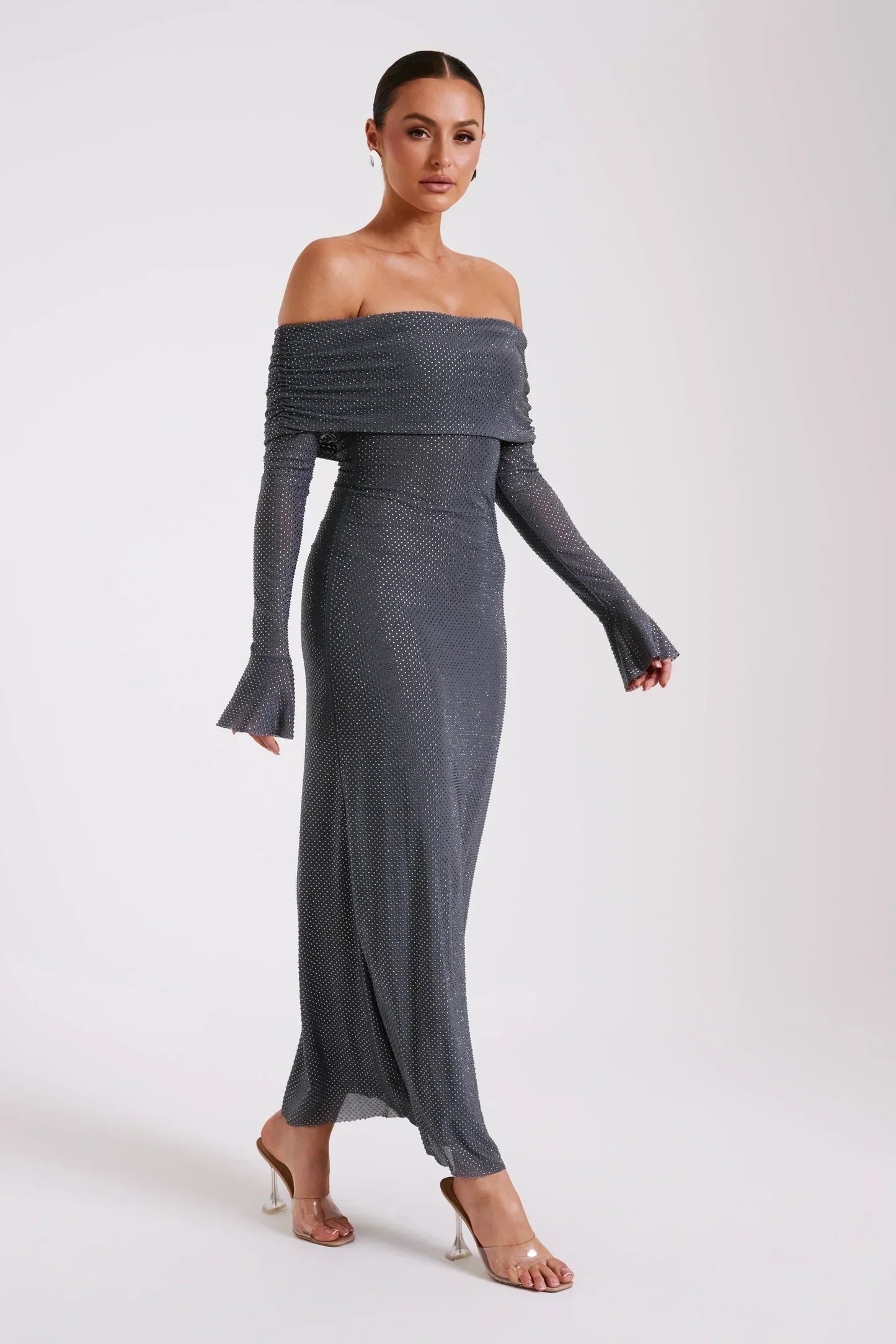 Malika | Elegante Off-Shoulder Jurk - Fashion Lab