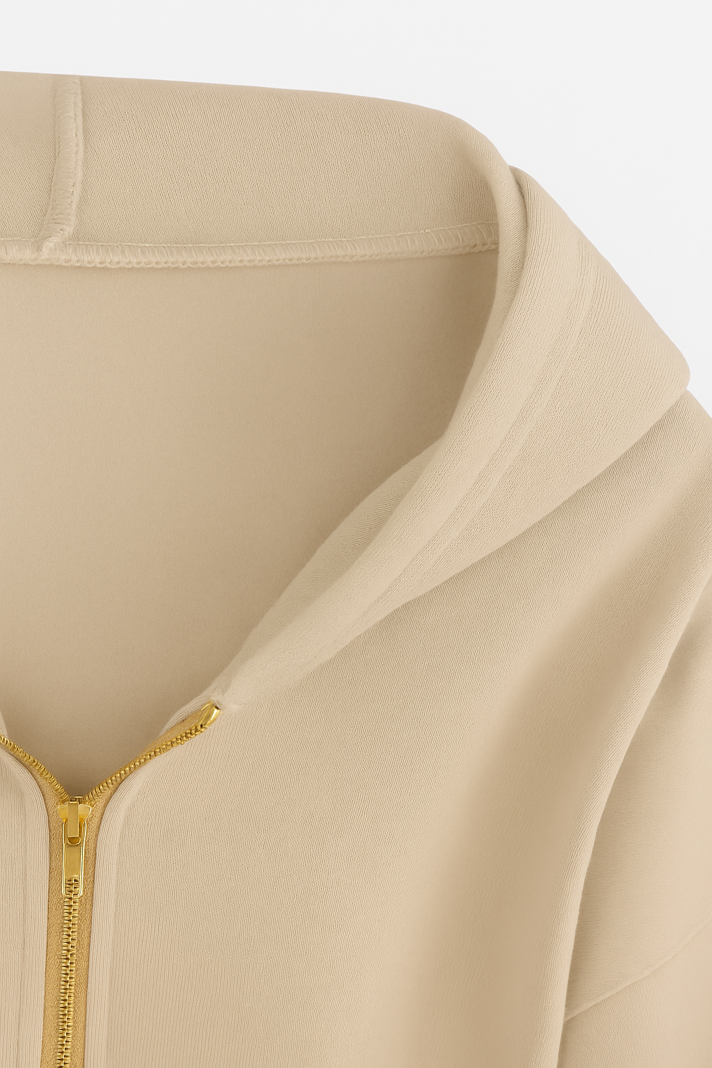 Jas voor dames – Adele | Scharlakenrode Cropped Katoenen Hoodie Met Rits