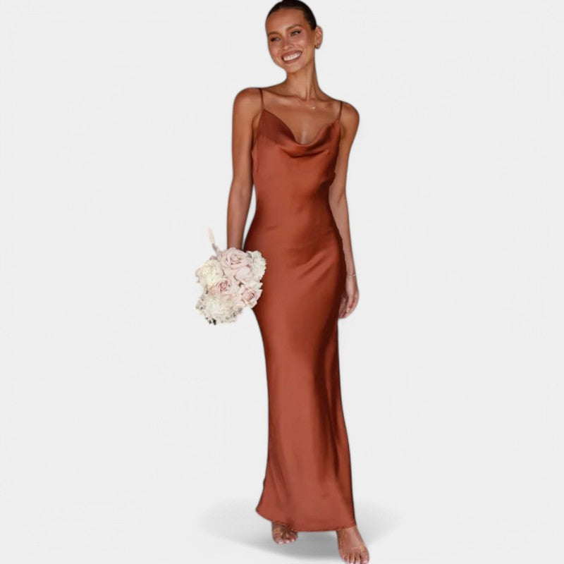 Neriah | Tijdloze Satijnen Jurk - Fashion Lab