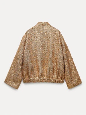 Jane | Gouden Sequin Jacket - Fashion Lab