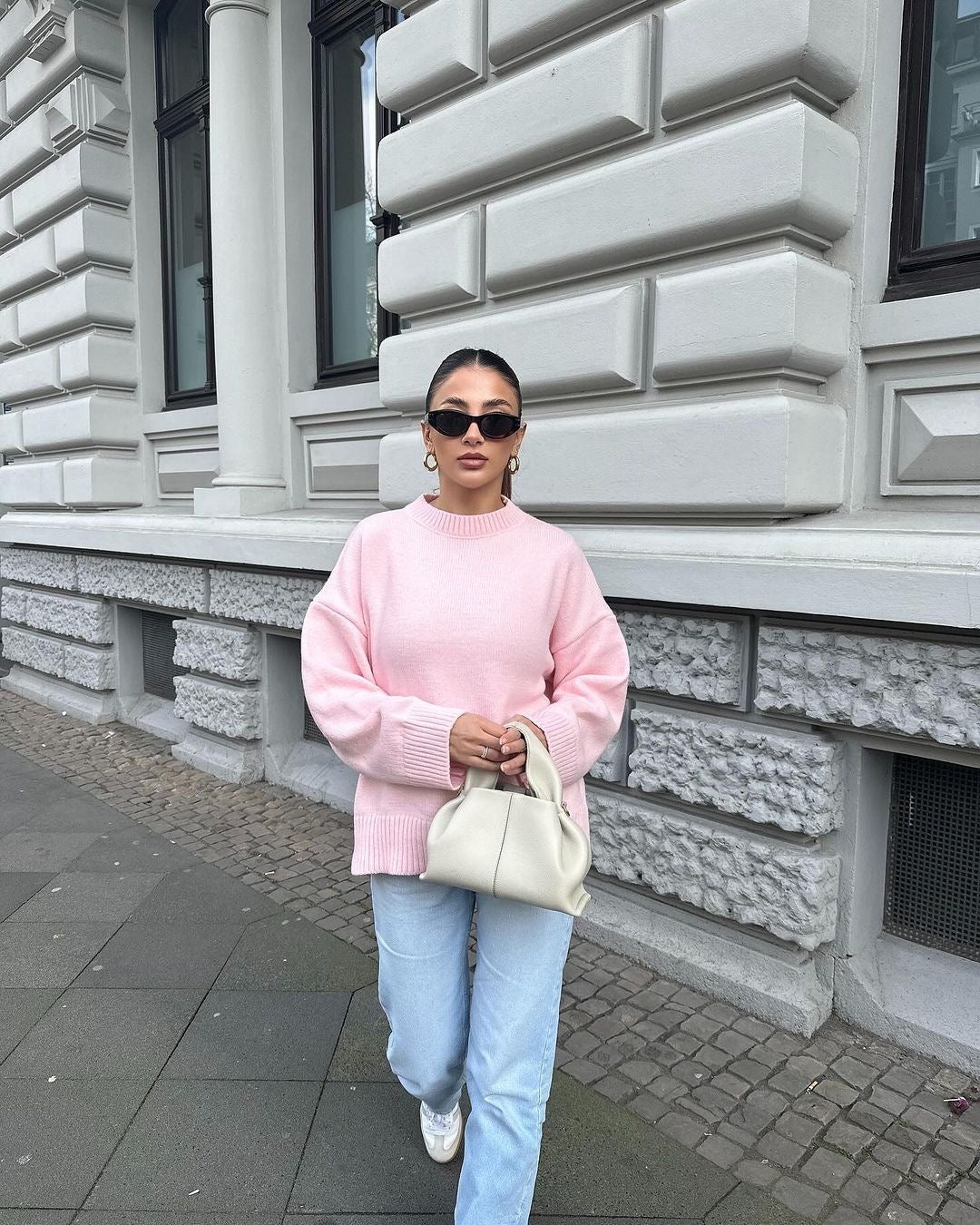 Joan | Oversized Roze Trui - Fashion Lab