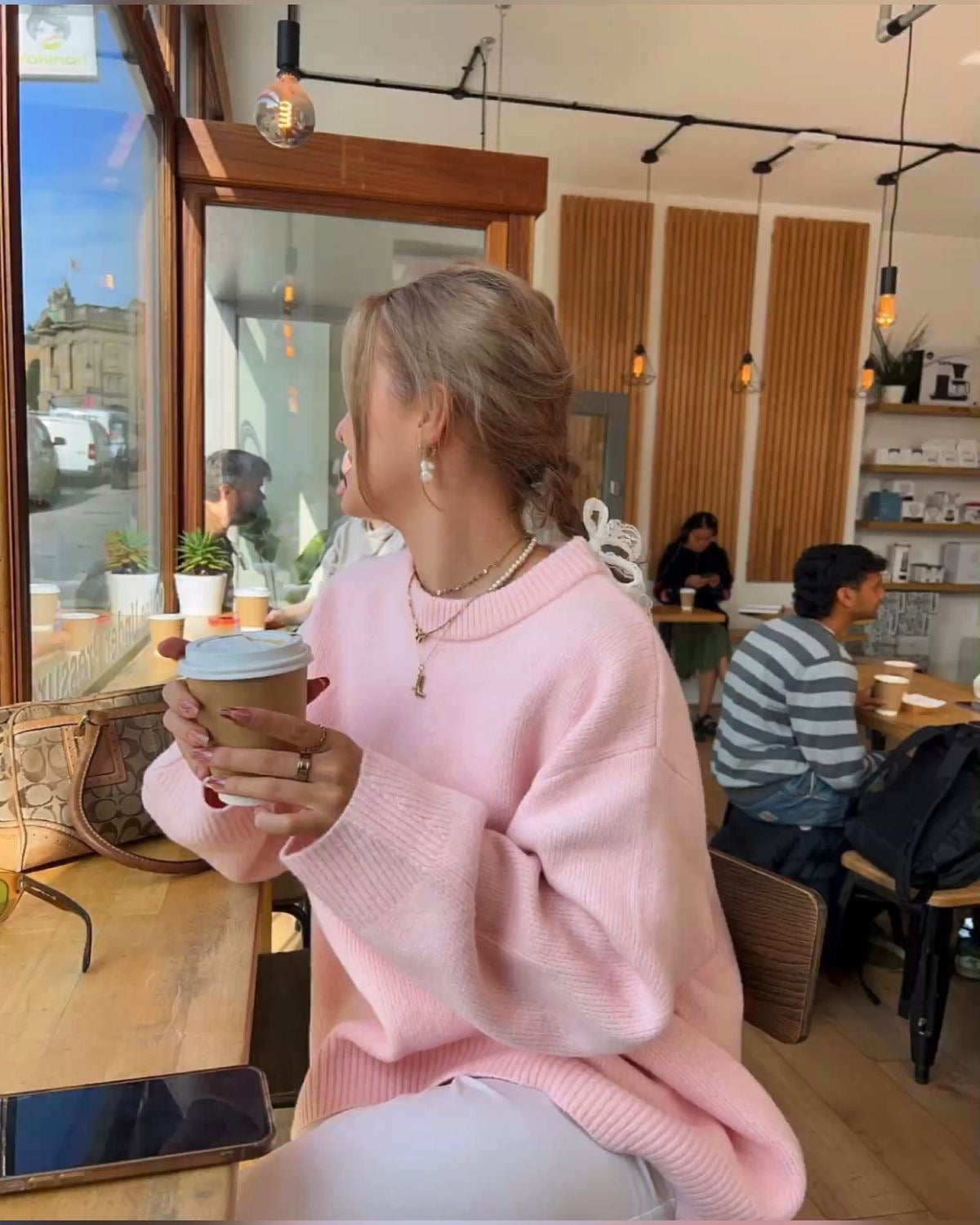 Joan | Oversized Roze Trui - Fashion Lab