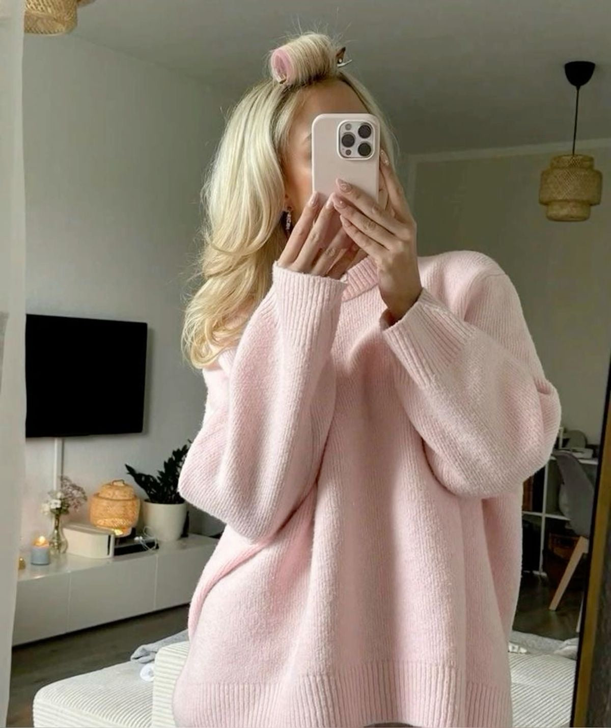 Joan | Oversized Roze Trui - Fashion Lab