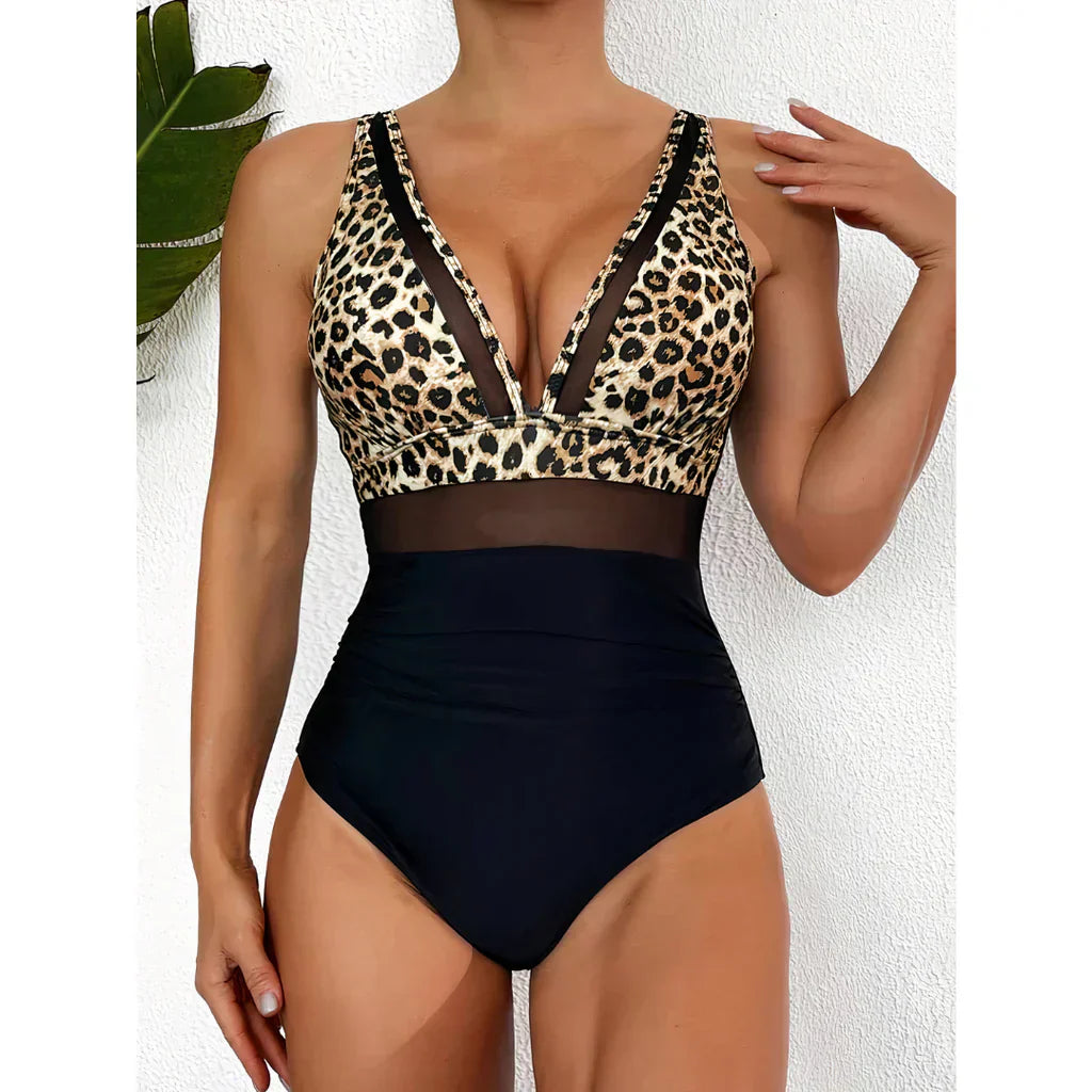 Remi | Plunge Mesh Badpak - Fashion Lab