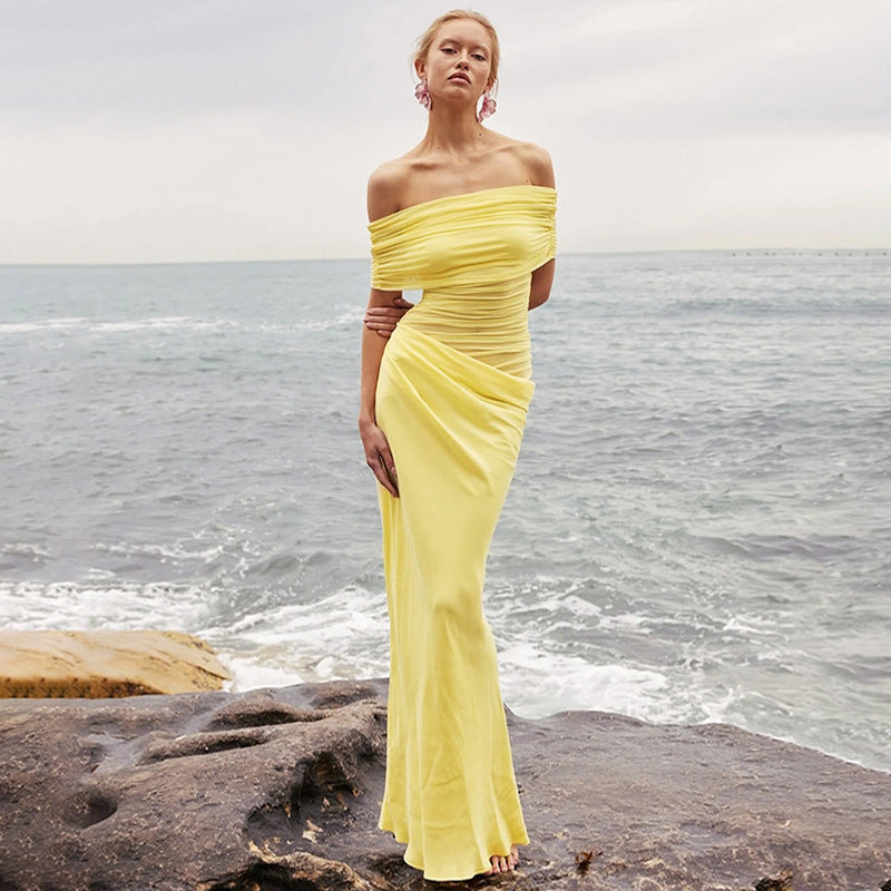 Valerie | Off-shoulder Mesh Jurk - Fashion Lab
