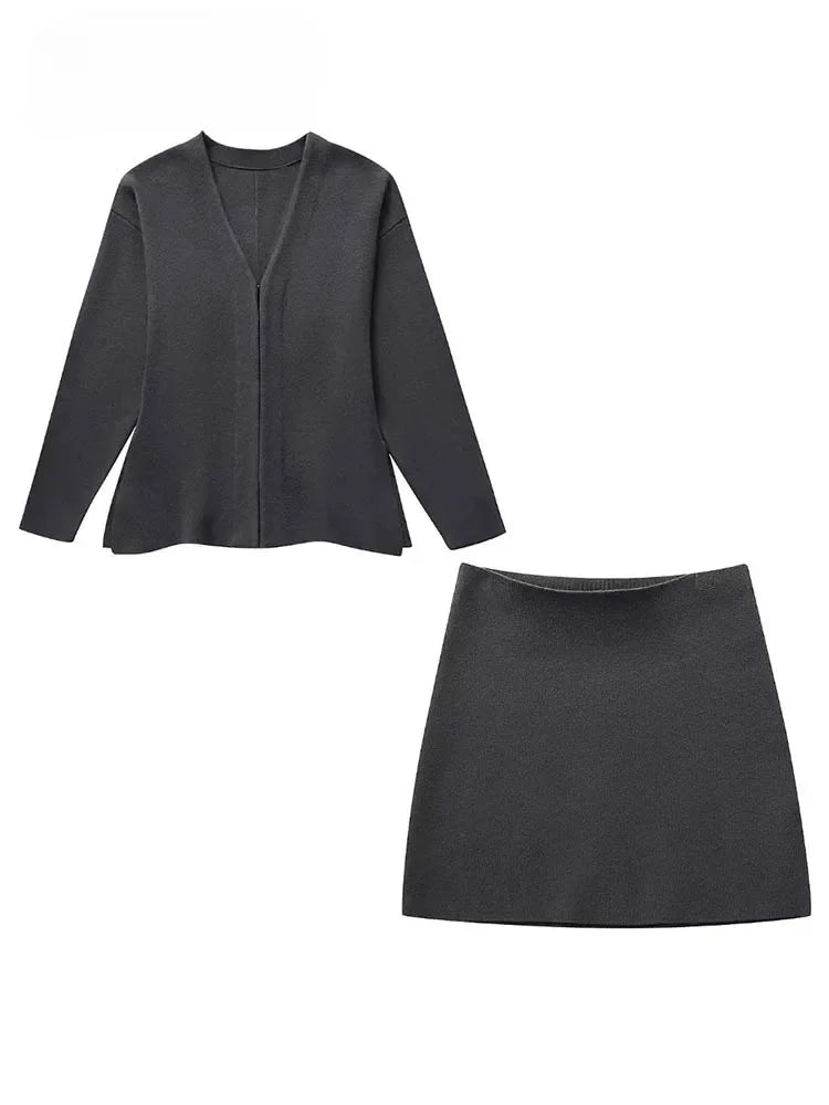 Belia | Gebreide Co-ord Rokset - Fashion Lab