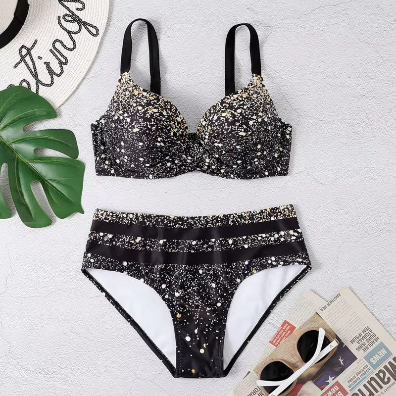 Cecile | Tropische High-Waist Bikini - Fashion Lab