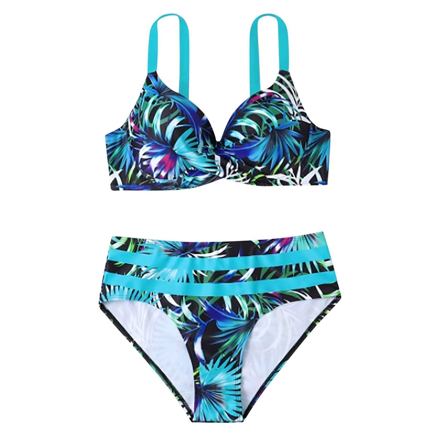 Cecile | Tropische High-Waist Bikini - Fashion Lab