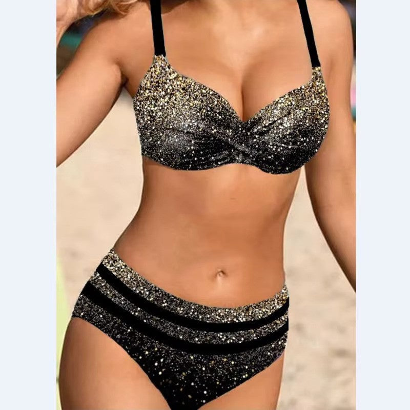 Cecile | Tropische High-Waist Bikini - Fashion Lab