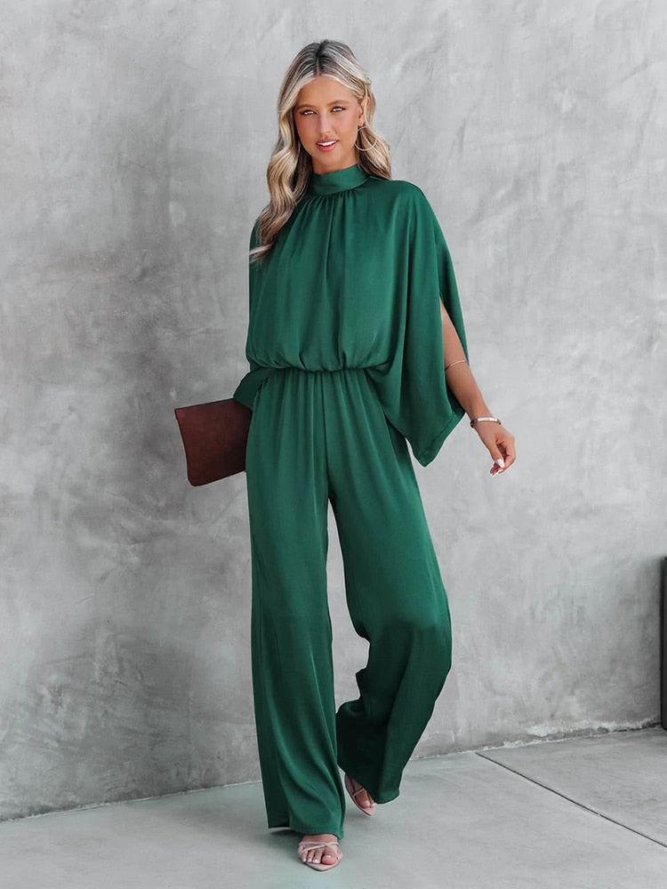 Nathalie | Elegante Jumpsuit met Wijde Mouwen - Fashion Lab