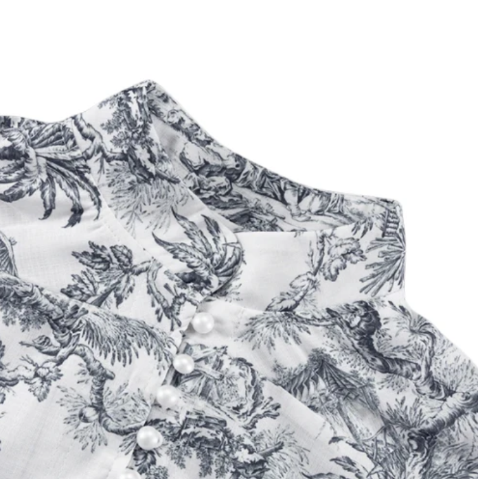 Christie | Romantische Bloemenprint Mini Jurk - Fashion Lab