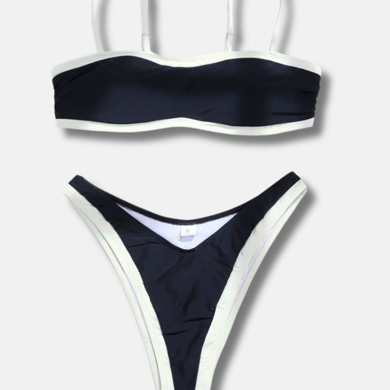 Nancy | Minimalistische Bandeau Bikini Set - Fashion Lab