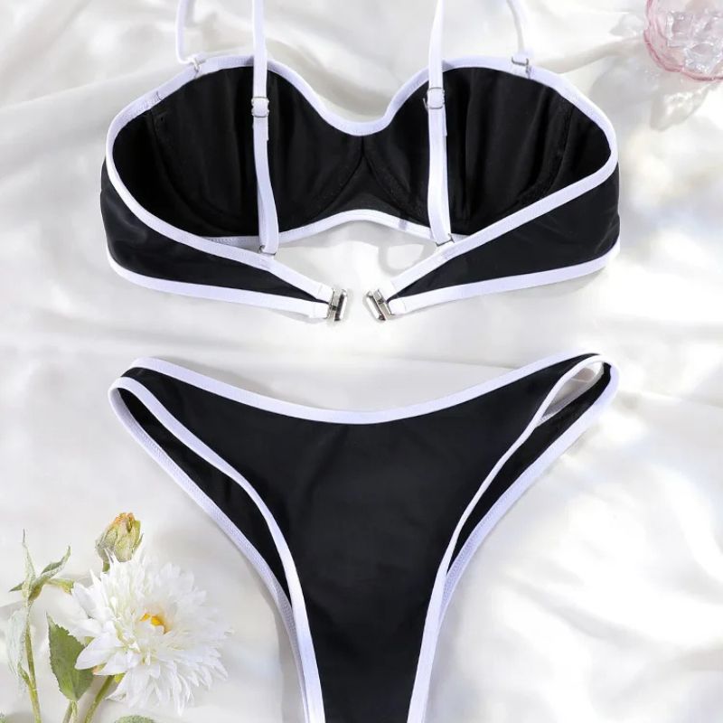 Nancy | Minimalistische Bandeau Bikini Set - Fashion Lab