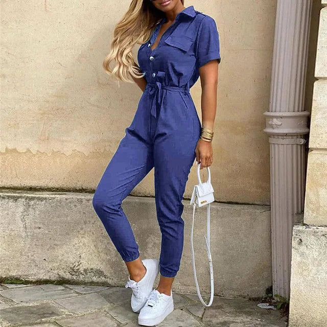 Helen | Utility Jumpsuit met Tailleceintuur - Fashion Lab