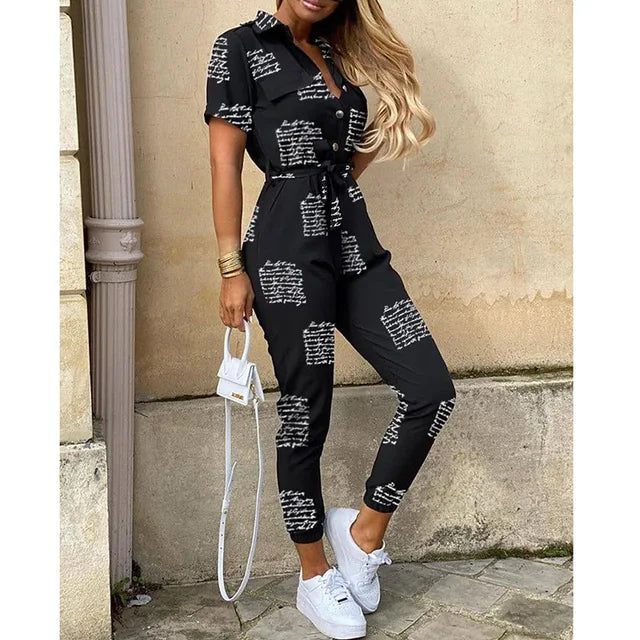 Helen | Utility Jumpsuit met Tailleceintuur - Fashion Lab