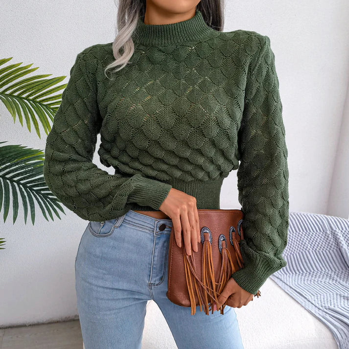 Lieke | Cropped Knitted Trui - Fashion Lab