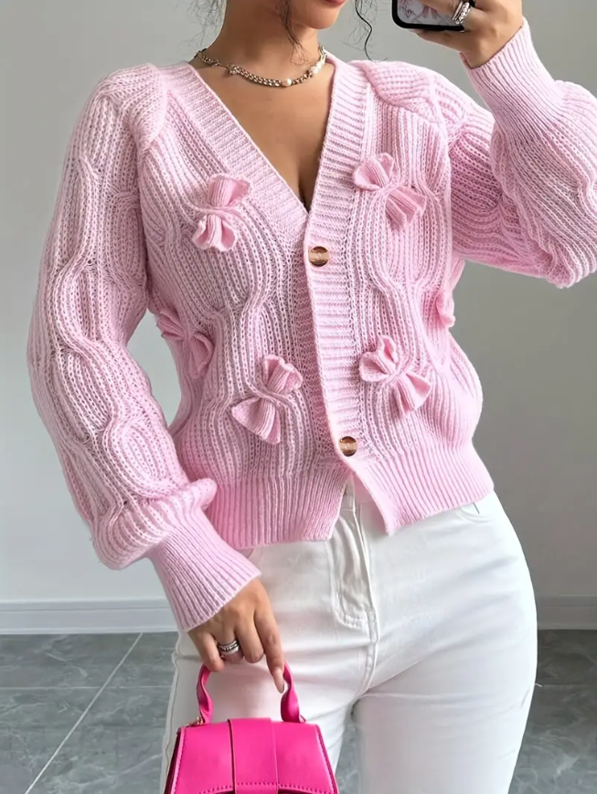 Trui voor dames โ Ada | Schattig Vestje Met Strik