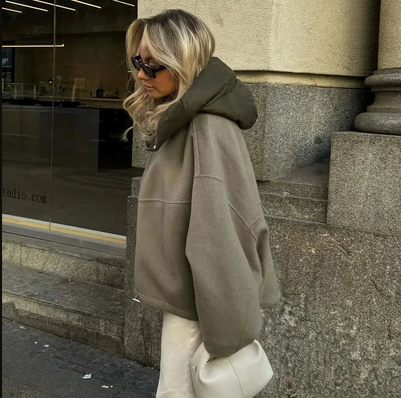 Jas voor dames – Alina | Casual Losse Damesjas Met Capuchon