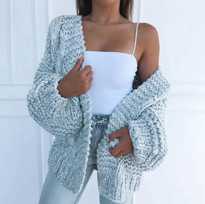 Trui voor dames โ Alxia | Grofgebreid Vest