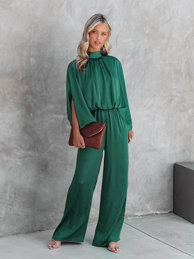 Nathalie | Elegante Jumpsuit met Wijde Mouwen - Fashion Lab