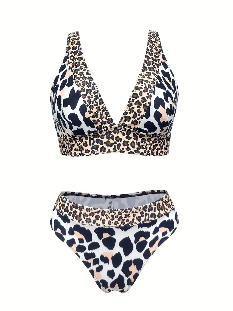 Bailee | Verfijnde Leopard Print Bikini Set - Fashion Lab