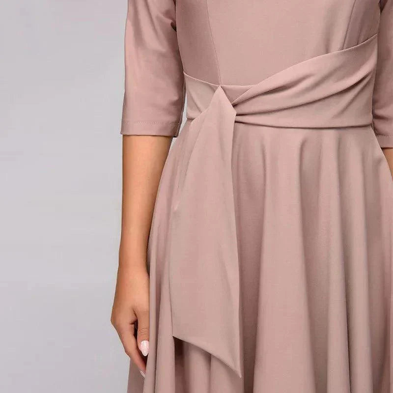 Eveline | Elegante Midi Jurk - Fashion Lab