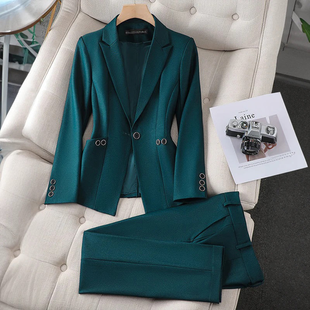 Bella | Elegante blazer en broek set - Fashion Lab