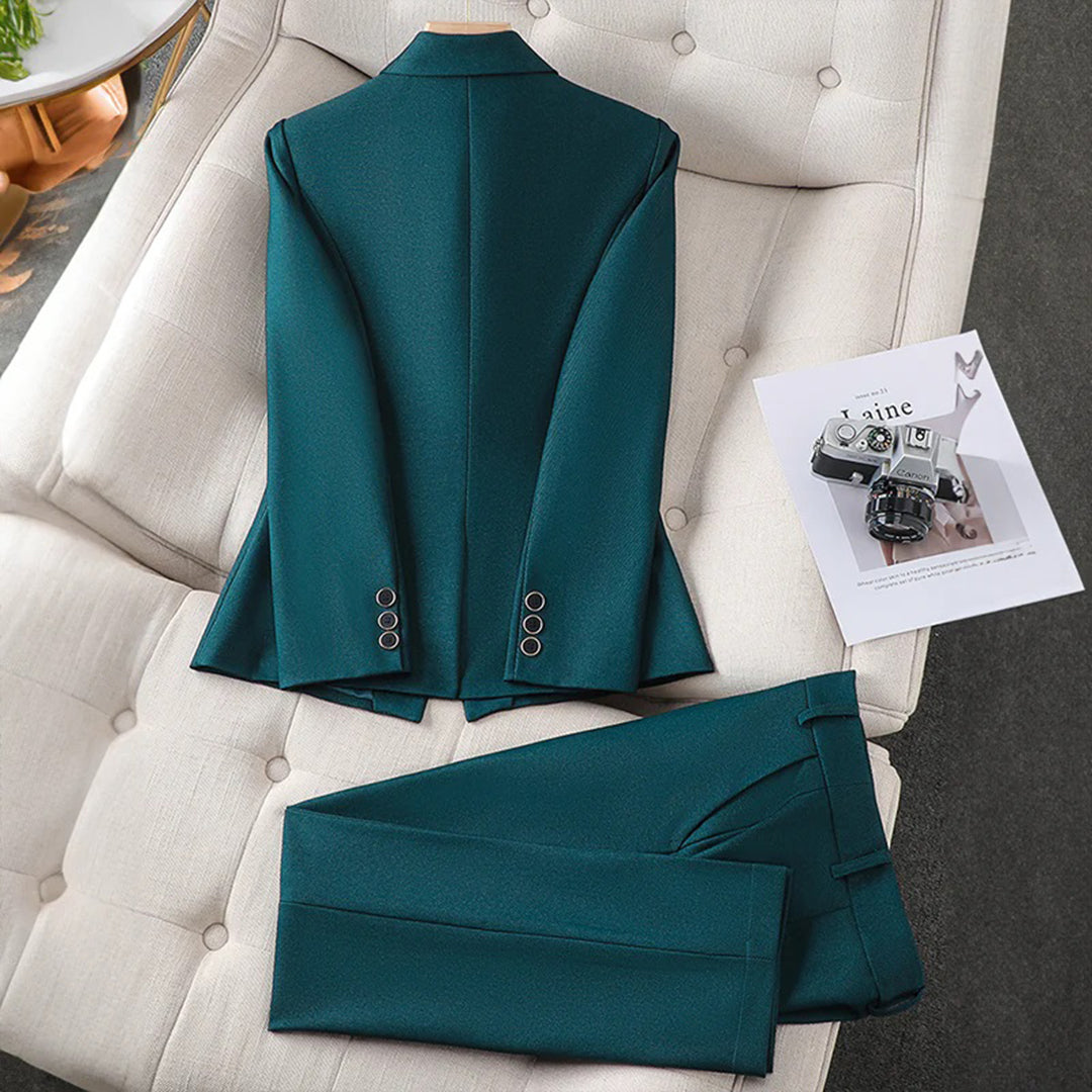 Bella | Elegante blazer en broek set - Fashion Lab